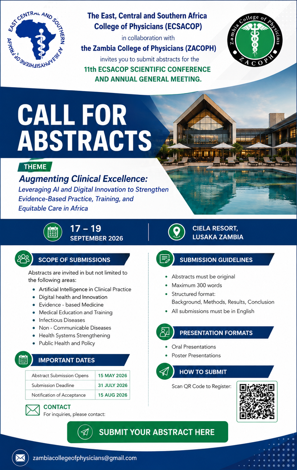 11th ECSACOP Scientific Conference and AGM